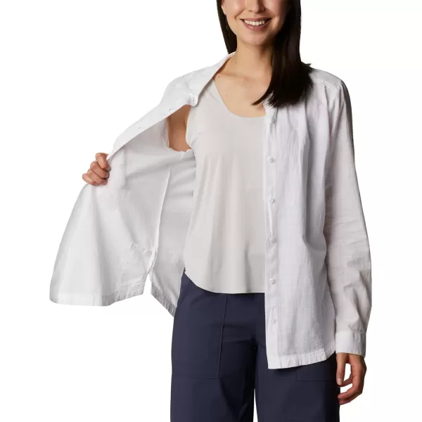 imageColumbia Womens Camp Henry Iii Ls ShirtWhite Chambray