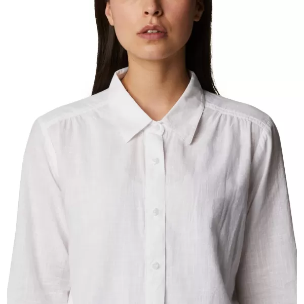 imageColumbia Womens Camp Henry Iii Ls ShirtWhite Chambray