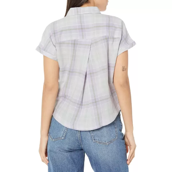 imageColumbia Womens Camp Henry Iv Short Sleeve ShirtPurple TintMulti Plaid