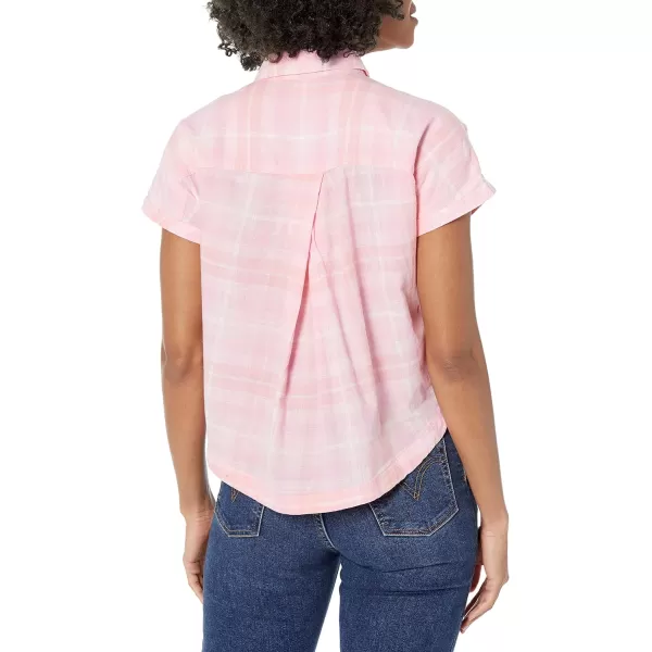 imageColumbia Womens Camp Henry Iv Short Sleeve ShirtWild RoseMulti Plaid
