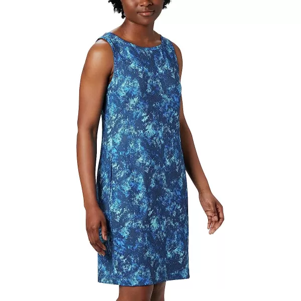 imageColumbia Womens Chill River Printed DressStatic Blue Rubbed Texture Print