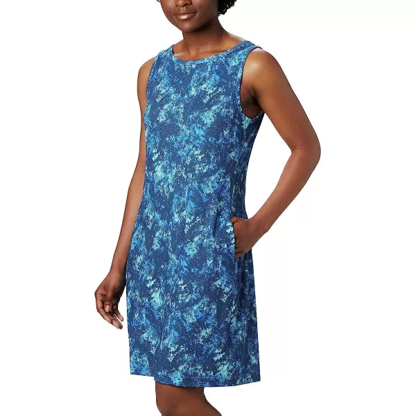imageColumbia Womens Chill River Printed DressStatic Blue Rubbed Texture Print