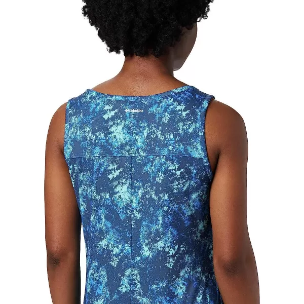 imageColumbia Womens Chill River Printed DressStatic Blue Rubbed Texture Print