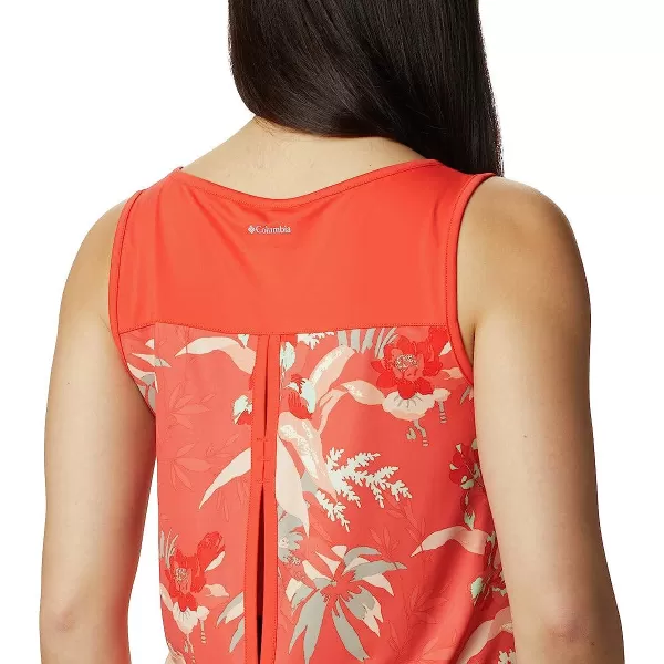 imageColumbia Womens Chill River TankBright PoppyMagnolia Print