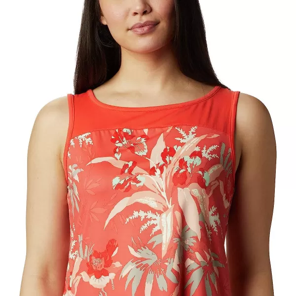 imageColumbia Womens Chill River TankBright PoppyMagnolia Print
