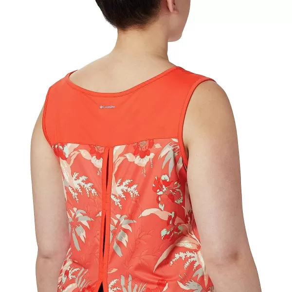 imageColumbia Womens Chill River TankBright PoppyMagnolia Print