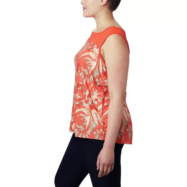 imageColumbia Womens Chill River TankBright PoppyMagnolia Print