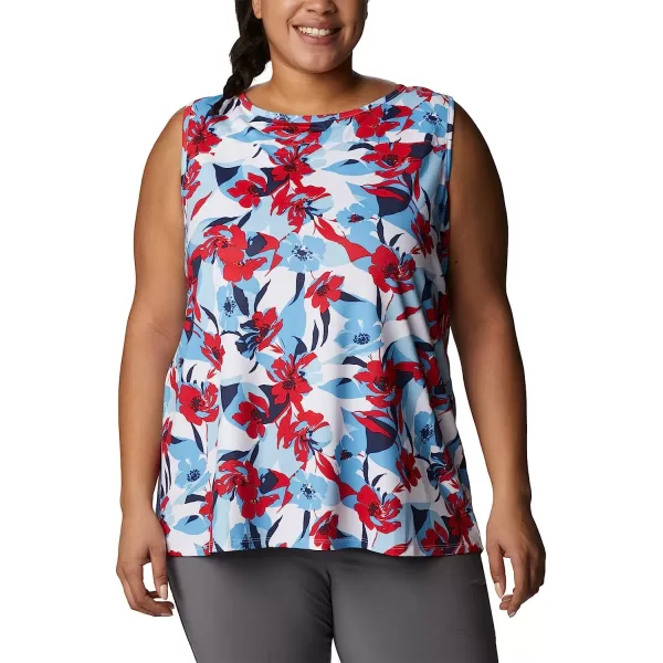 imageColumbia Womens Chill River TankRed LilyPop Flora