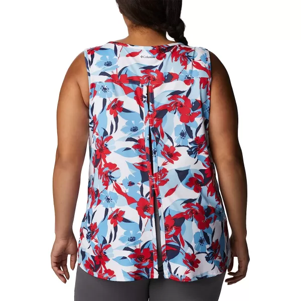 imageColumbia Womens Chill River TankRed LilyPop Flora