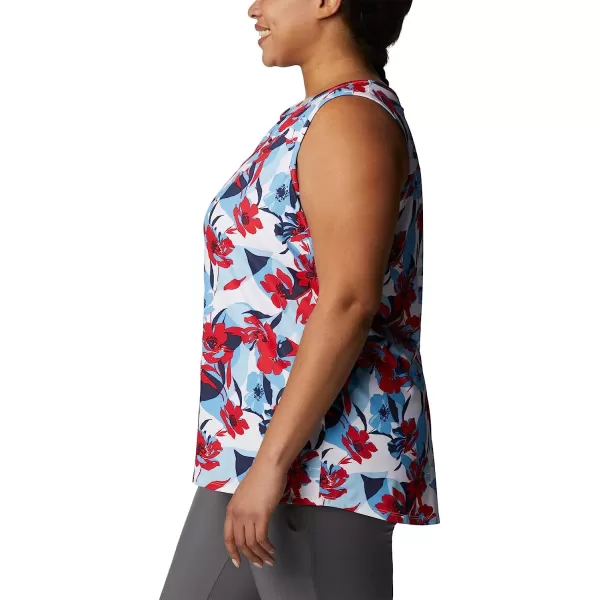 imageColumbia Womens Chill River TankRed LilyPop Flora