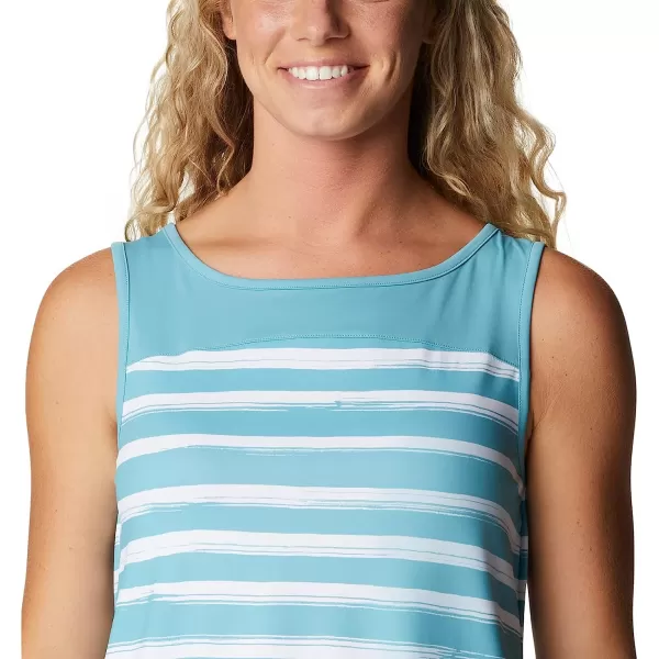 imageColumbia Womens Chill River TankSea Wave Brush Stripe