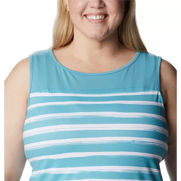 imageColumbia Womens Chill River TankSea Wave Brush Stripe