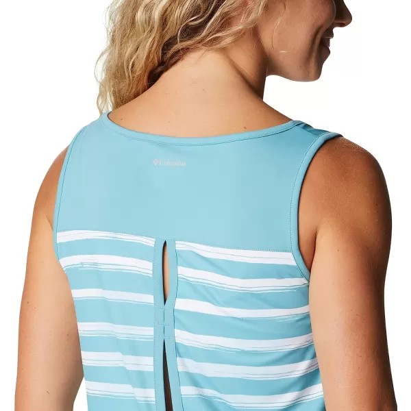 imageColumbia Womens Chill River TankSea Wave Brush Stripe