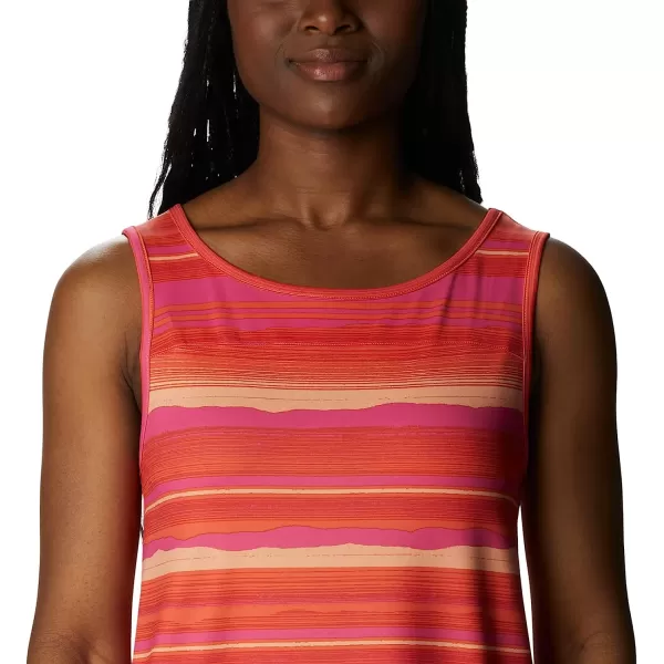 imageColumbia Womens Chill River TankSunset OrangeHorizons Stripe