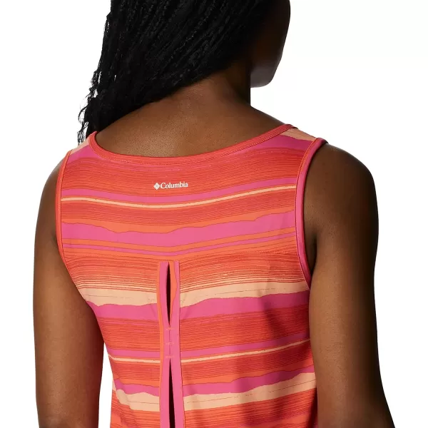 imageColumbia Womens Chill River TankSunset OrangeHorizons Stripe