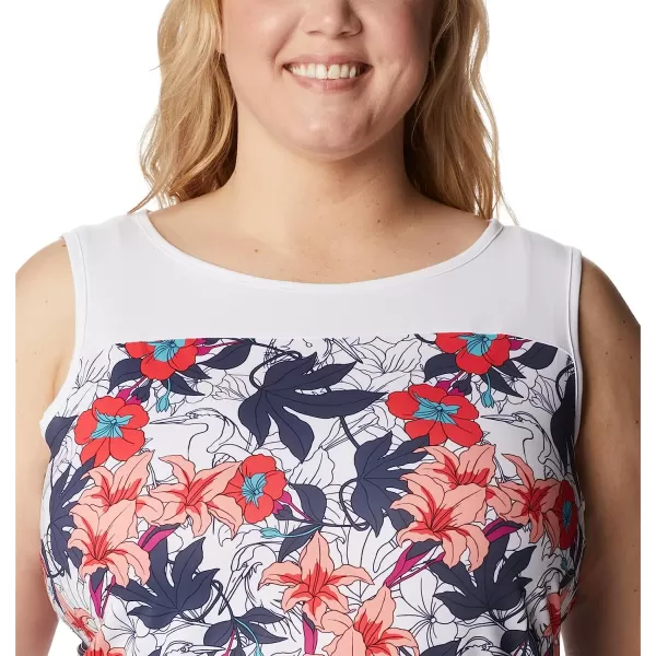 imageColumbia Womens Chill River TankWhite Lakeshore Floral Multi