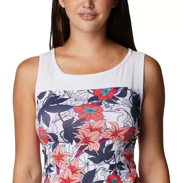 imageColumbia Womens Chill River TankWhite Lakeshore Floral Multi