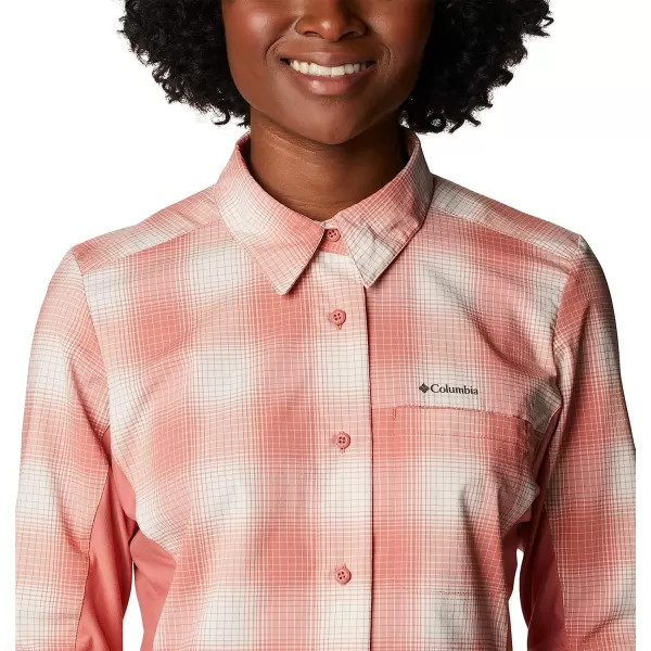 imageColumbia Womens Claudia Ridge Long Sleeve ShirtDark Coral Soft Ombre