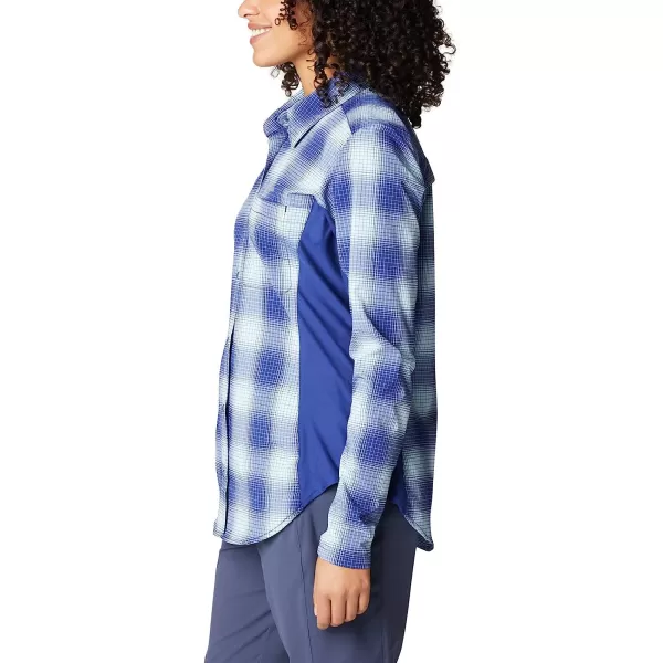 imageColumbia Womens Claudia Ridge Long Sleeve ShirtDark Sapphire Soft Ombre