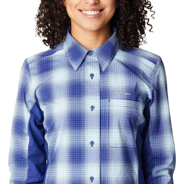 imageColumbia Womens Claudia Ridge Long Sleeve ShirtDark Sapphire Soft Ombre