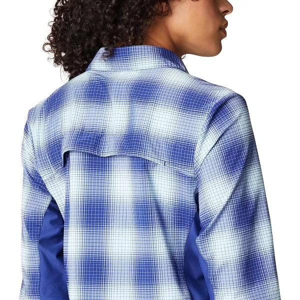imageColumbia Womens Claudia Ridge Long Sleeve ShirtDark Sapphire Soft Ombre
