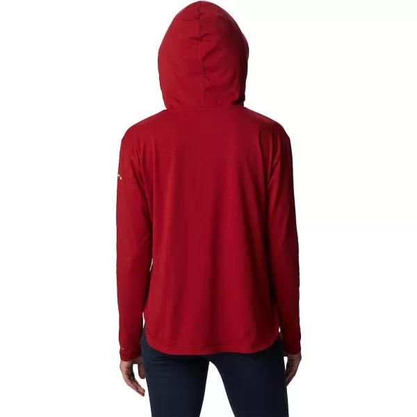 imageColumbia Womens Collegiate Sun Trek Hooded PulloverAla  Red Velvet
