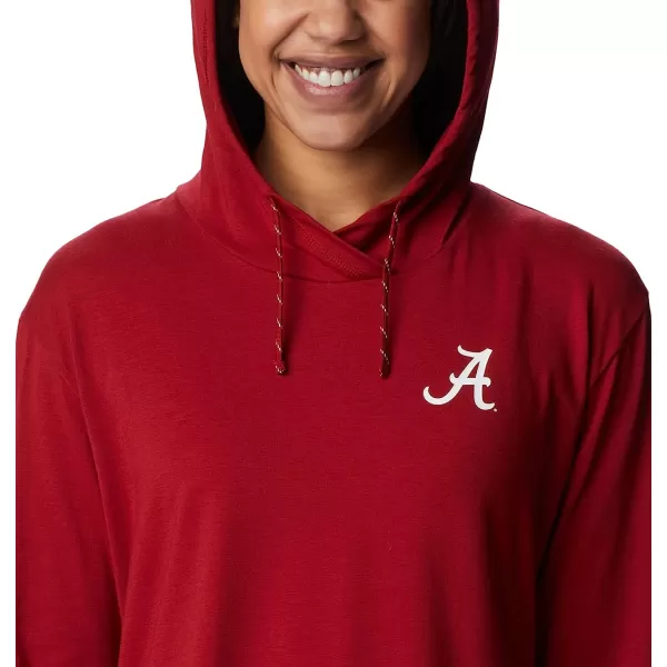 imageColumbia Womens Collegiate Sun Trek Hooded PulloverAla  Red Velvet