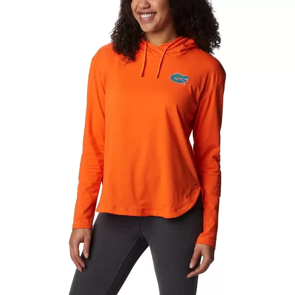 imageColumbia Womens Collegiate Sun Trek Hooded PulloverFla  Spark Orange