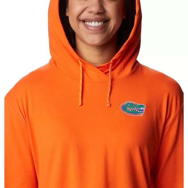 imageColumbia Womens Collegiate Sun Trek Hooded PulloverFla  Spark Orange
