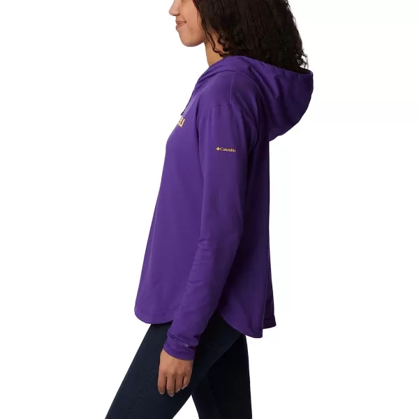 imageColumbia Womens Collegiate Sun Trek Hooded PulloverLsu  Vivid Purple