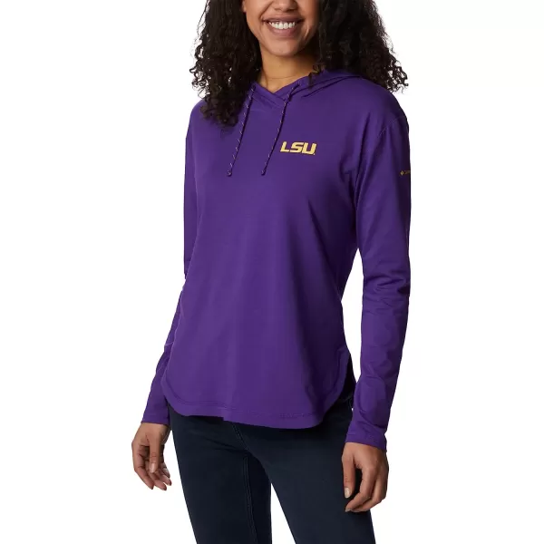 imageColumbia Womens Collegiate Sun Trek Hooded PulloverLsu  Vivid Purple
