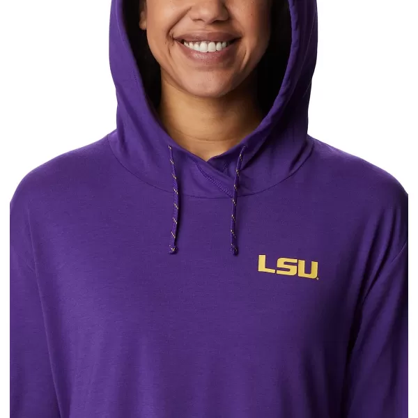 imageColumbia Womens Collegiate Sun Trek Hooded PulloverLsu  Vivid Purple
