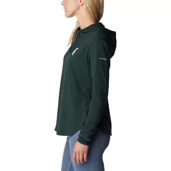 imageColumbia Womens Collegiate Sun Trek Hooded PulloverMs  Spruce