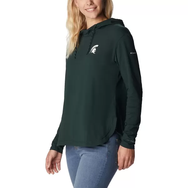 imageColumbia Womens Collegiate Sun Trek Hooded PulloverMs  Spruce