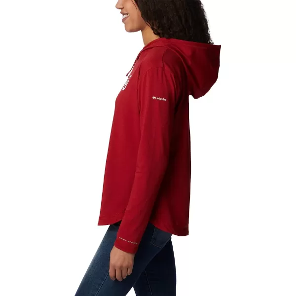 imageColumbia Womens Collegiate Sun Trek Hooded PulloverOk  Red Velvet