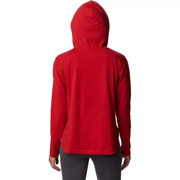 imageColumbia Womens Collegiate Sun Trek Hooded PulloverOs  Intense Red