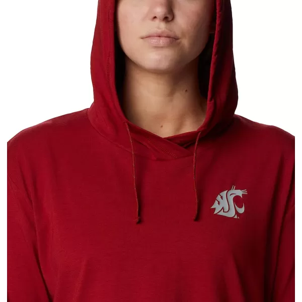imageColumbia Womens Collegiate Sun Trek Hooded PulloverWaz  Red Velvet
