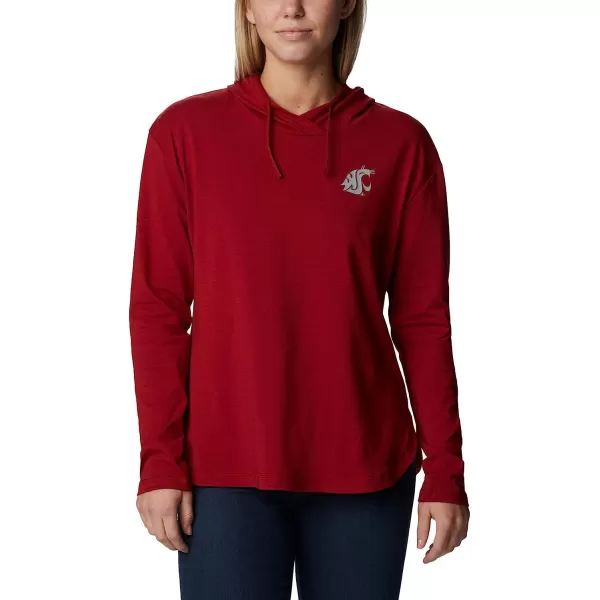 imageColumbia Womens Collegiate Sun Trek Hooded PulloverWaz  Red Velvet
