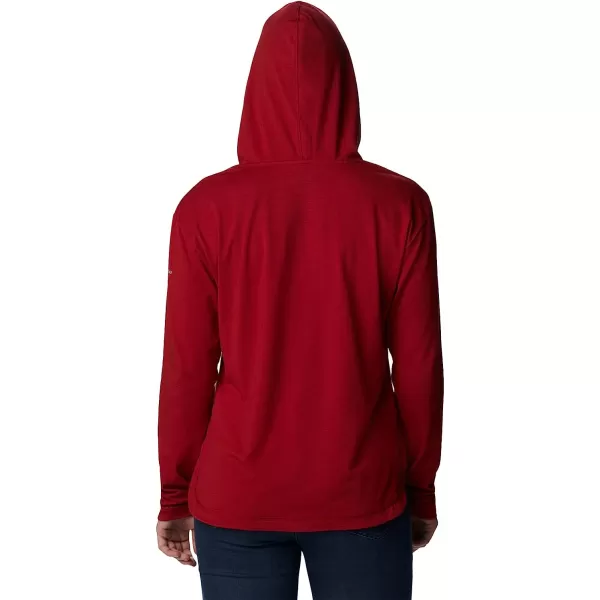 imageColumbia Womens Collegiate Sun Trek Hooded PulloverWaz  Red Velvet