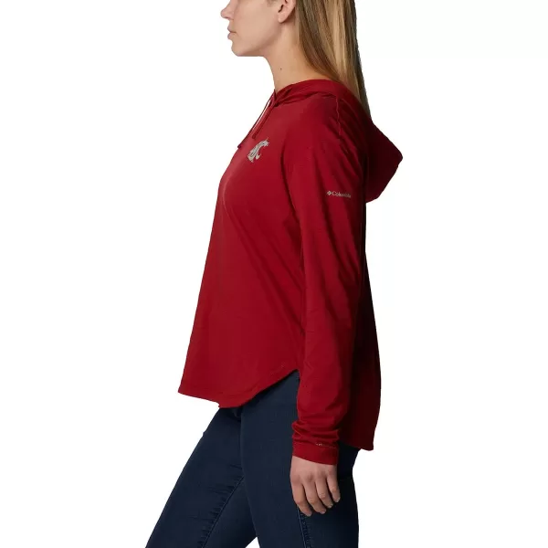imageColumbia Womens Collegiate Sun Trek Hooded PulloverWaz  Red Velvet