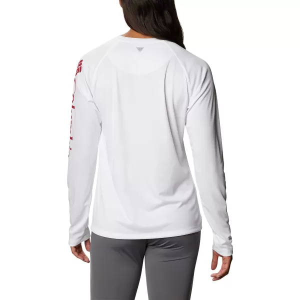 imageColumbia Womens Collegiate Tidal Tee Ls ShirtAlabama Crimson Tide Ala  WhiteRed Velvet