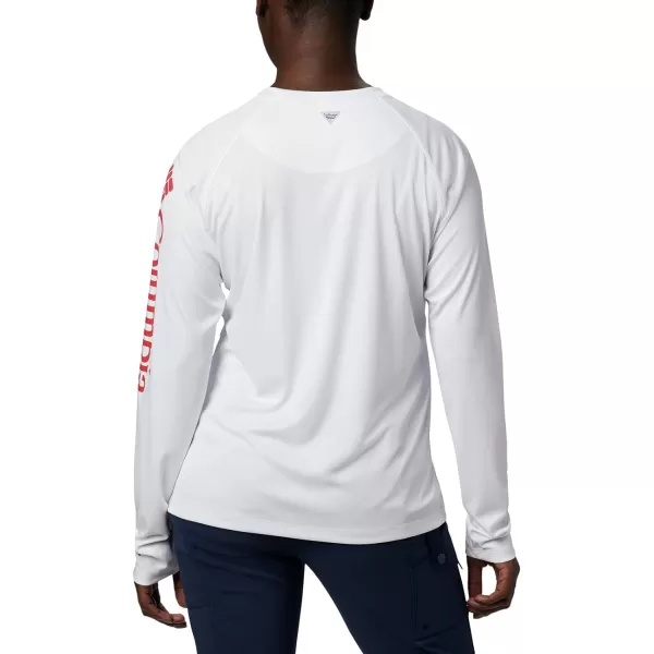 imageColumbia Womens Collegiate Tidal Tee Ls ShirtGeorgia Bulldogs Uga  WhiteBright Red