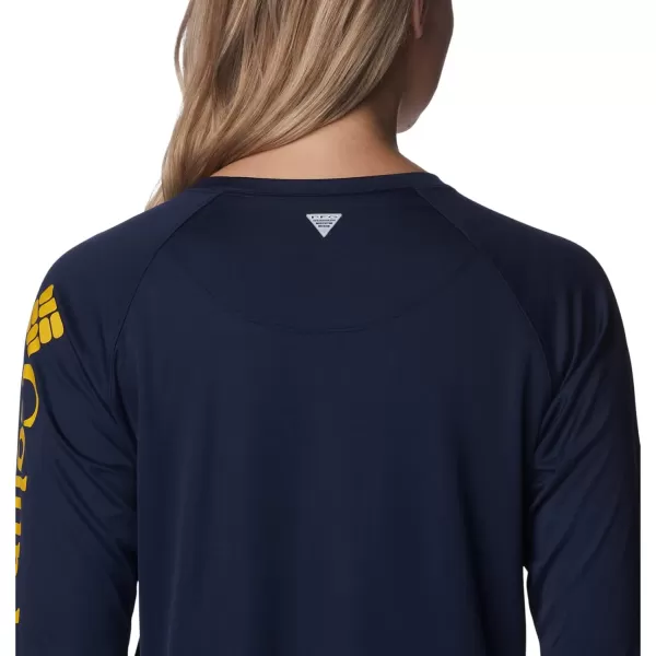 imageColumbia Womens Collegiate Tidal Tee Ls ShirtWest Virginia Mountaineers Wv  Collegiate NavyMlb Gold