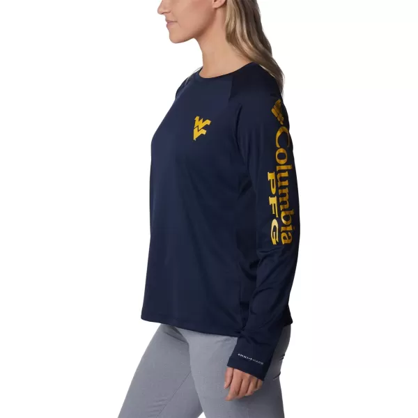 imageColumbia Womens Collegiate Tidal Tee Ls ShirtWest Virginia Mountaineers Wv  Collegiate NavyMlb Gold