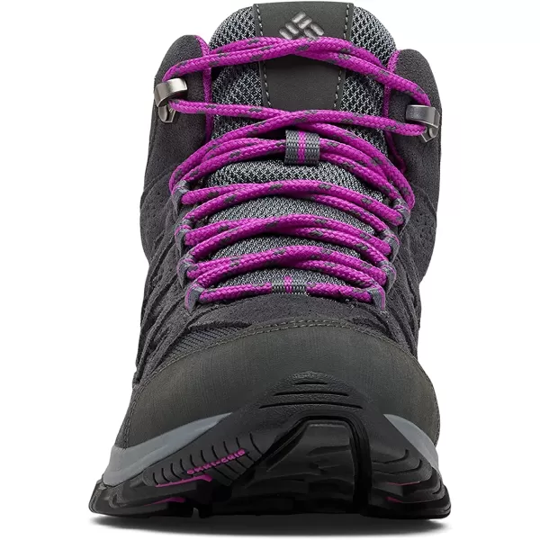 imageColumbia Womens Crestwood Mid Waterproof Hiking ShoeGraphite Bright Plum
