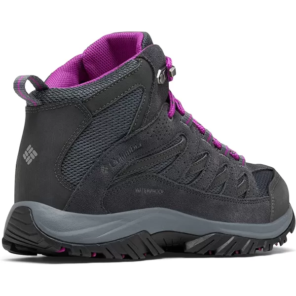 imageColumbia Womens Crestwood Mid Waterproof Hiking ShoeGraphite Bright Plum