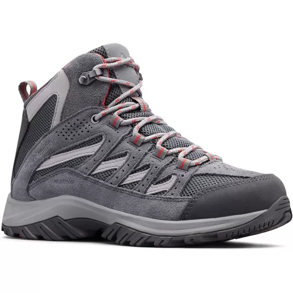 imageColumbia Womens Crestwood Mid Waterproof Hiking ShoeGraphite Daredevil