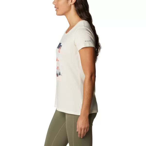 imageColumbia Womens Daisy Days Short Sleeve Graphic TeeChalkScenic Collage