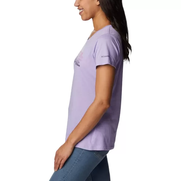 imageColumbia Womens Daisy Days Short Sleeve Graphic TeeFrosted Purple HeatherBe Outdoors Graphic