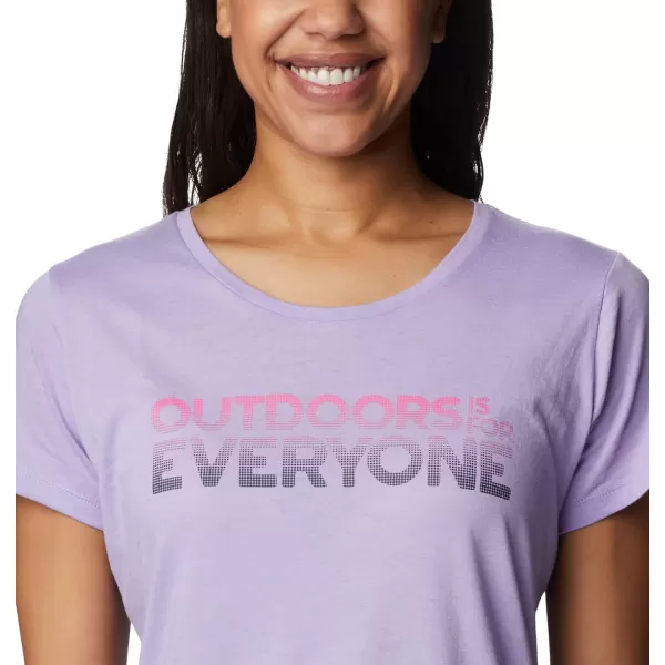 imageColumbia Womens Daisy Days Short Sleeve Graphic TeeFrosted Purple HeatherBe Outdoors Graphic